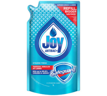 Joy Antibac+ Dishwashing Liquid Safeguard Hygiene Fresh Refill 1L
